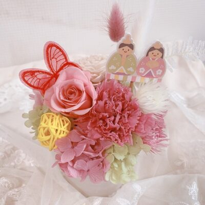 ★プリザーブドフラワーの春のアレンジ